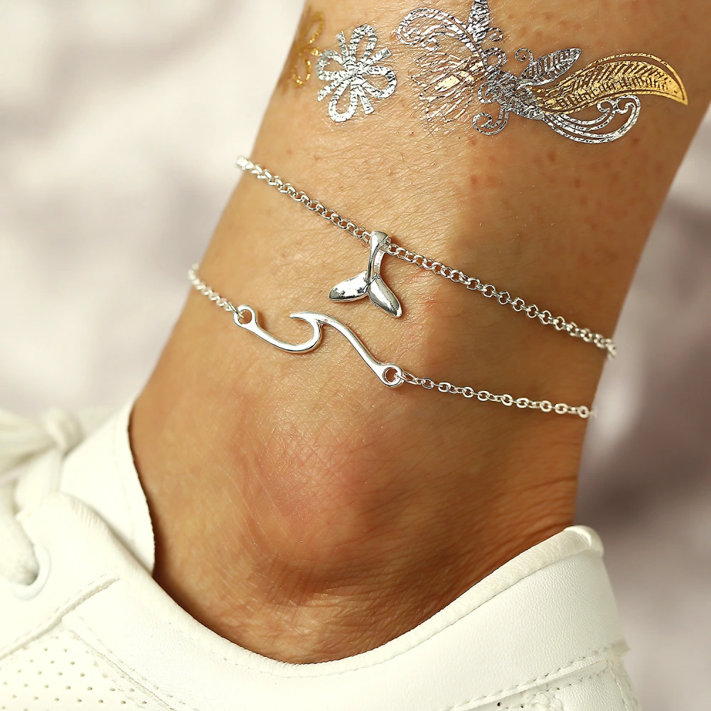 Wave Multi-layer Anklet