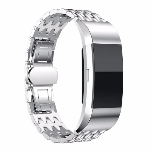 Fitbit Charge2 Bracelet Dragon Pattern Steel Band Strap