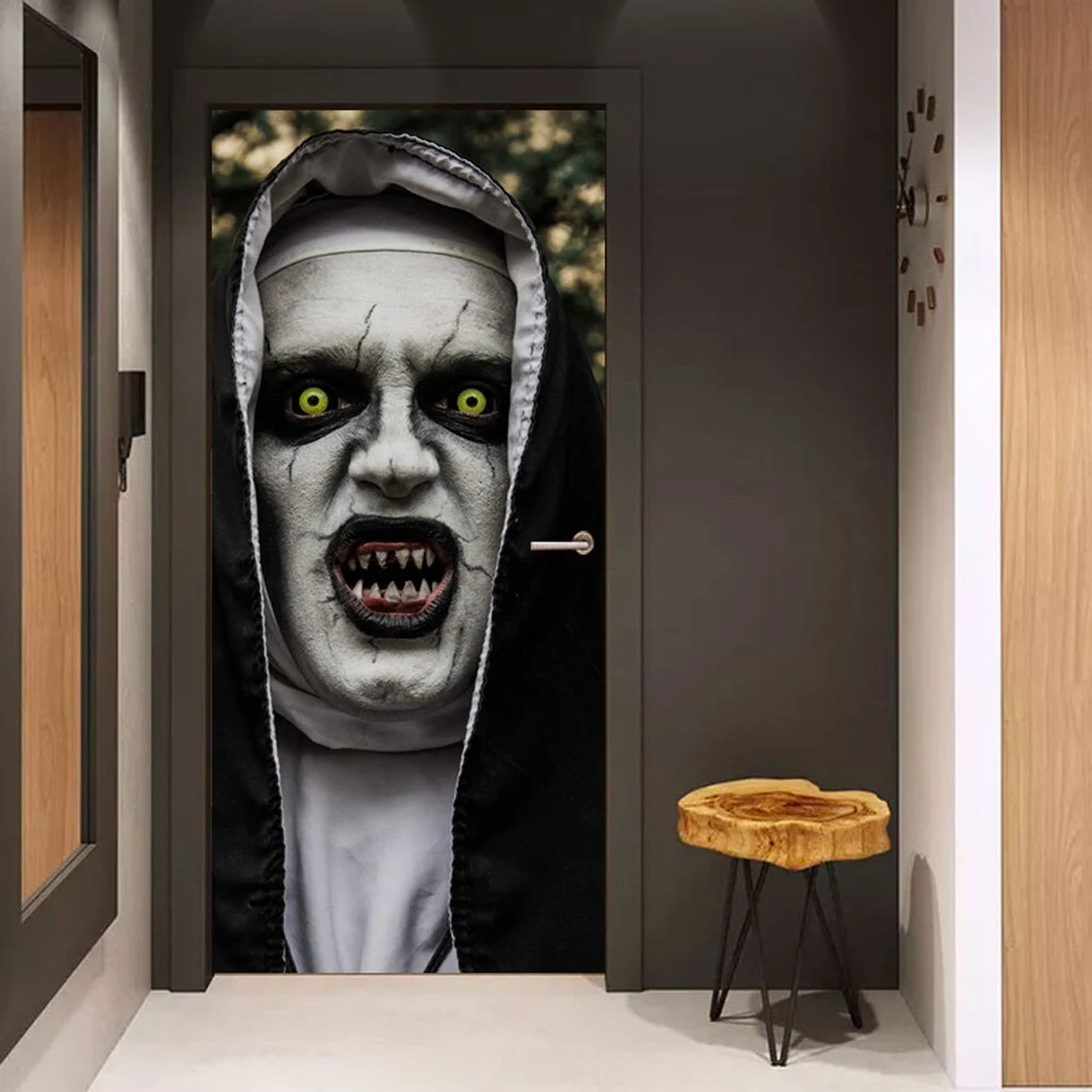 Terrorist Nun Creative 3D Door Sticker