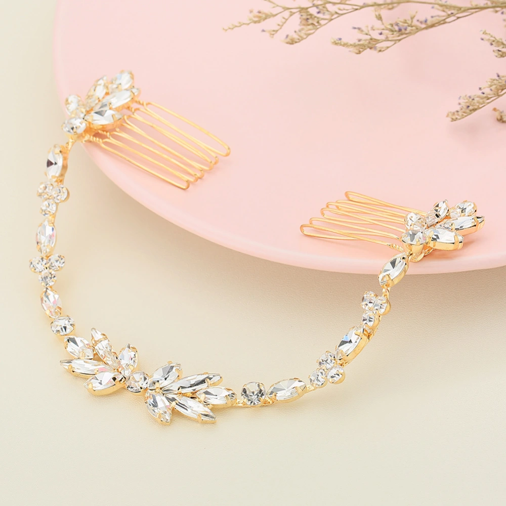 Crystal soft chain hair comb