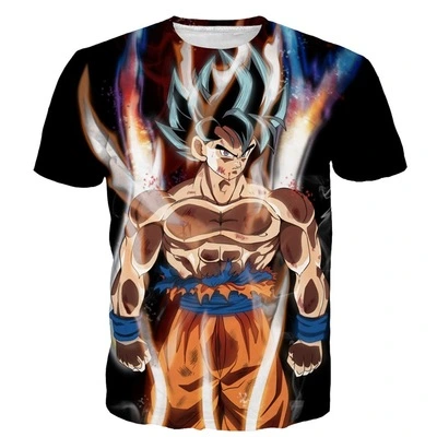 Manufacturers wholesale new men t - shirt 3D printing seven dragon ball Casual Short Sleeved Zinc men's wear