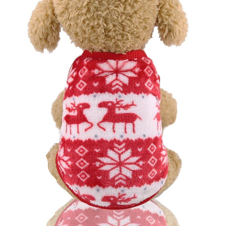 Flannel warm pet clothes