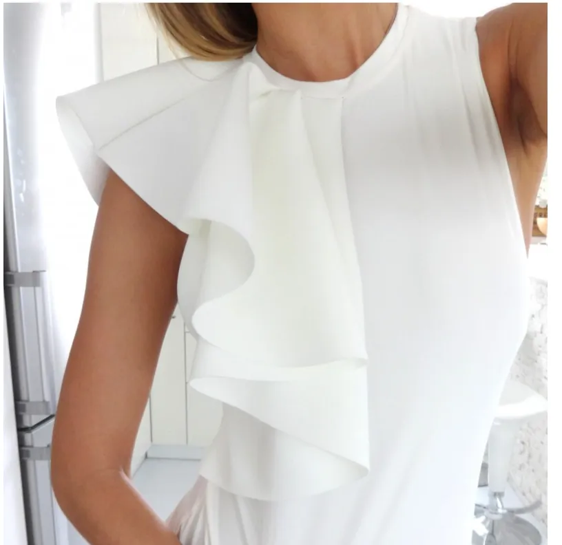 Fashion hot sale featuring folded ruffled jumpsuit
