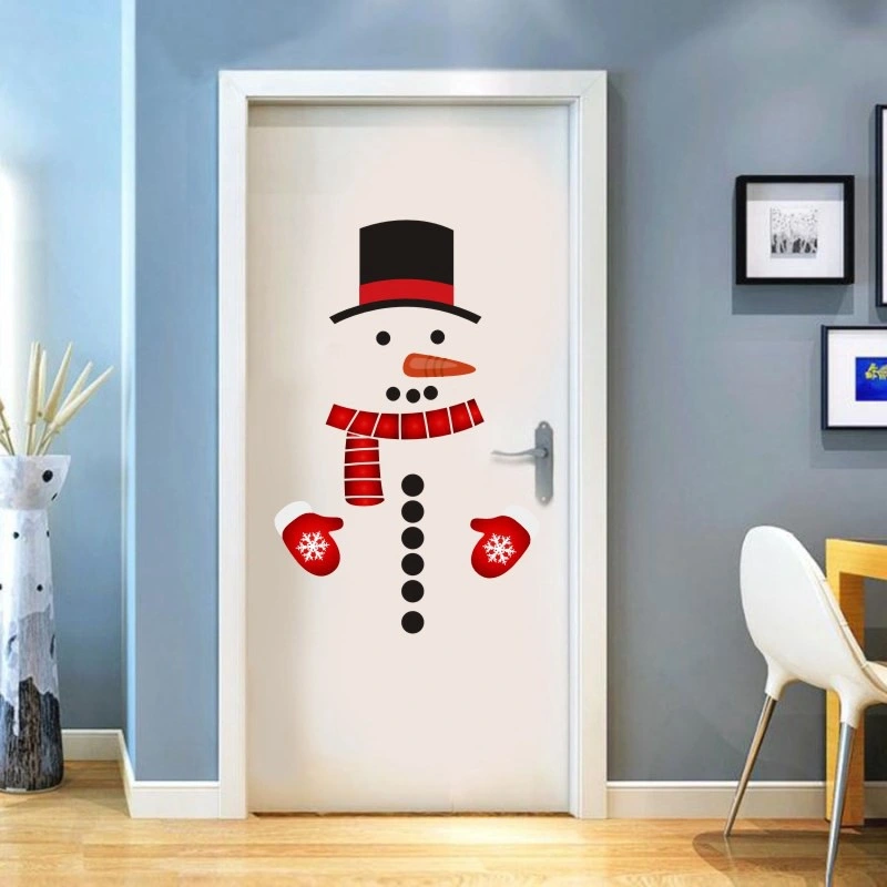 Snowman refrigerator sticker