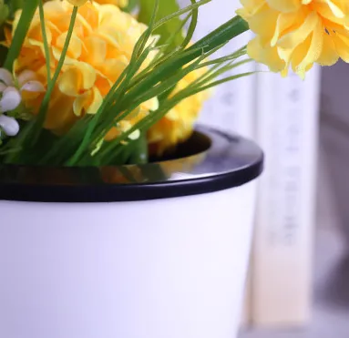 Lazy flower pot wholesale plastic automatic water-absorbing flower pot hydroponic meat green plant pot combination lazy resin flower pot