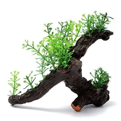 Zinc selling aquarium decorative wood plant aquatic aquatic vegetation simulation artificial decorative plant