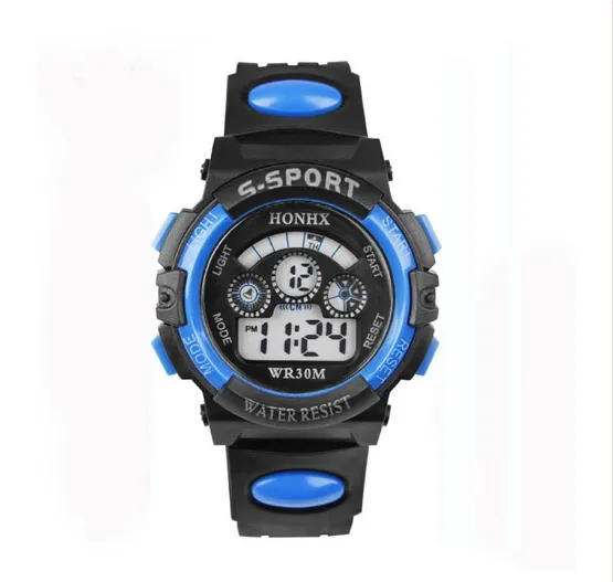 2021 Fashion Waterproof Children Kids Boy Watches Digital LED Quartz Alarm Date Sports Electronic Quartz Wrist Watch dropship