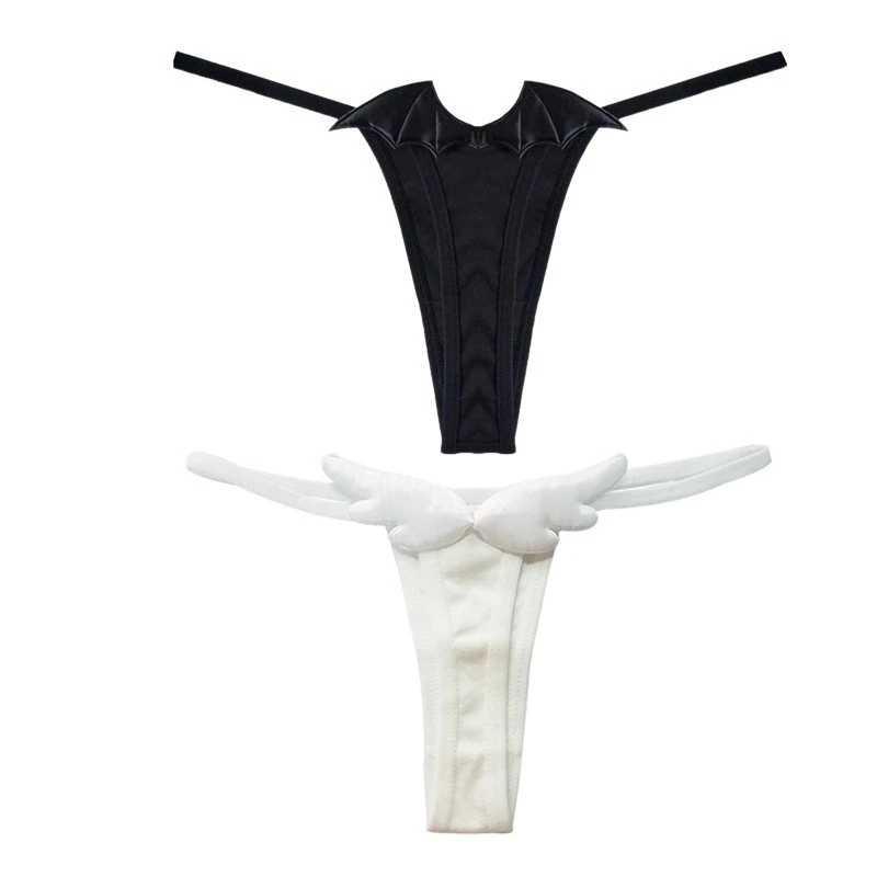 Angel black white Devil Wings Underwear