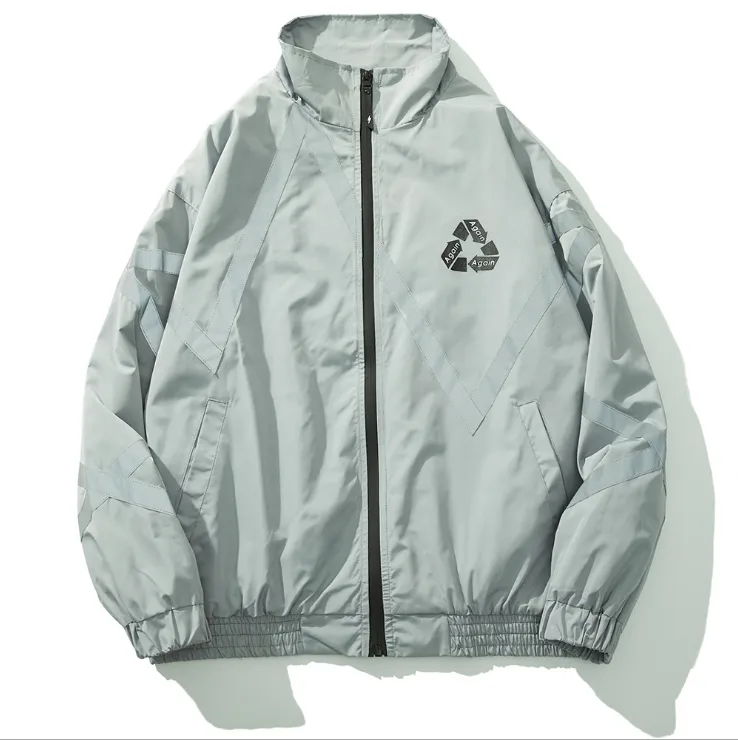 Retro jacket coat zipper sports jacket