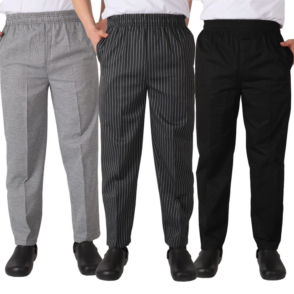 Black stripe full stretch pants