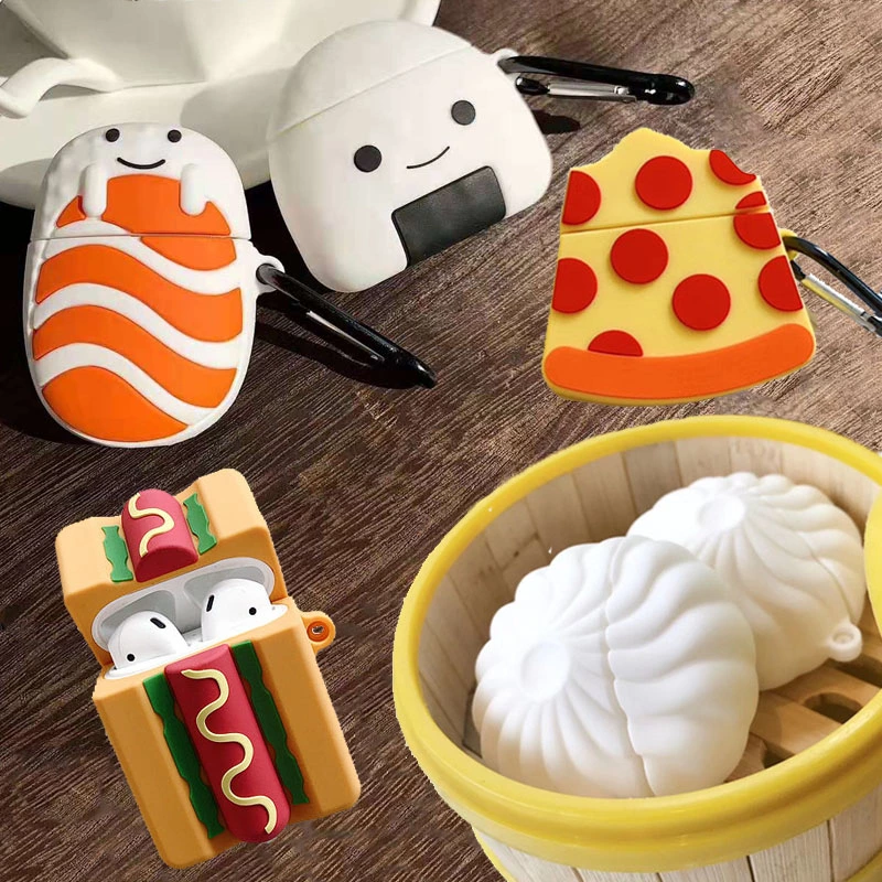 Compatible with Apple, Cartoon food headphone shell