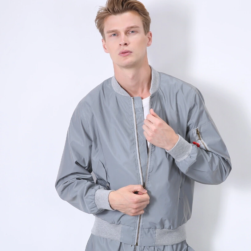 Reflective flying jacket hip-hop hip-hop trench coat