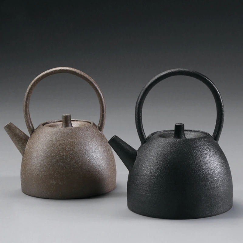 Japanese-style lifting beam teapot stoneware bubble teapot ceramic