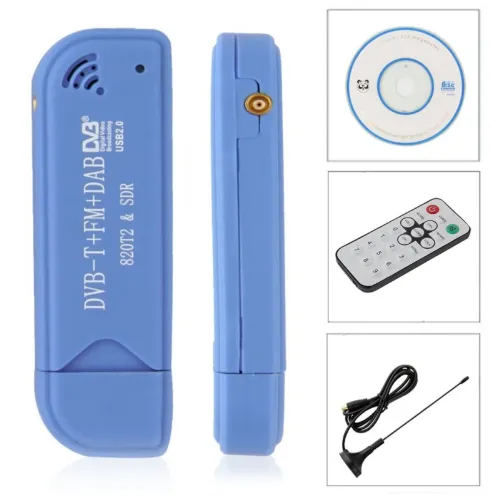 USB 2.0 Software Radio DVB-T RTL2832U R820T2 SDR Ads-b1090
