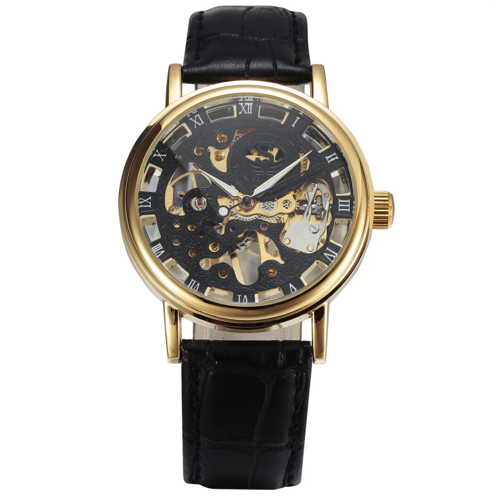 Leather casual men's Watch