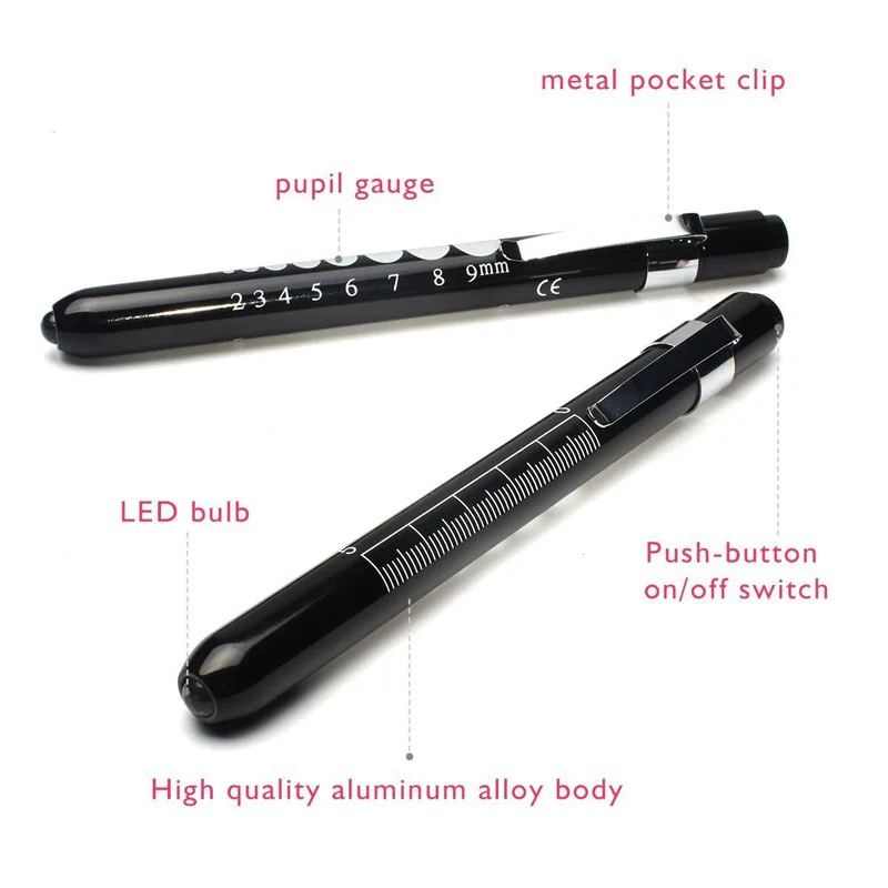 Multi Colors Medical Penlight First Aid LED White or Yellow Pen Light Torch for Doctor Nurse Diagnosis