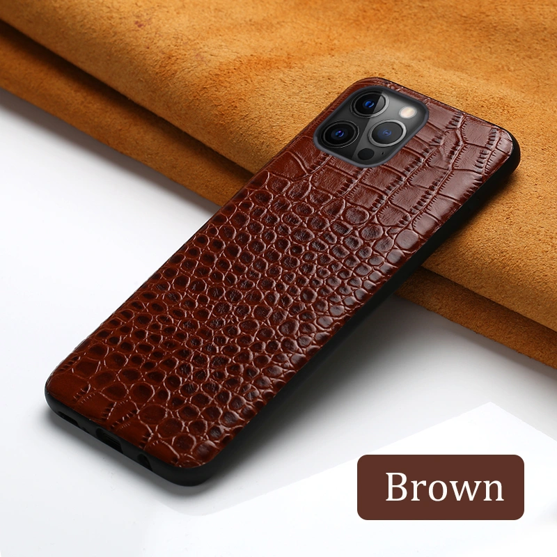 Leather business leather anti-fall mobile phone protective case