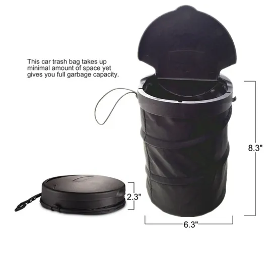 Car Trash Bin Cans Folding Garbage Dust