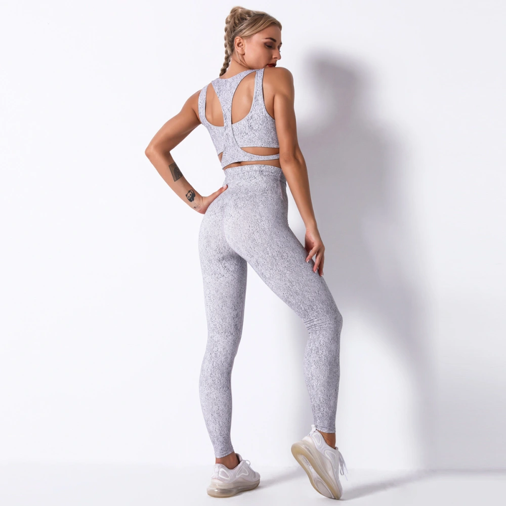 New fashion Women Sexy Buttock Print Yoga Suit