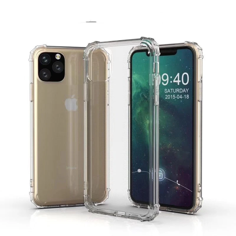 Compatible with Apple , Four corners of transparent mobile phone case