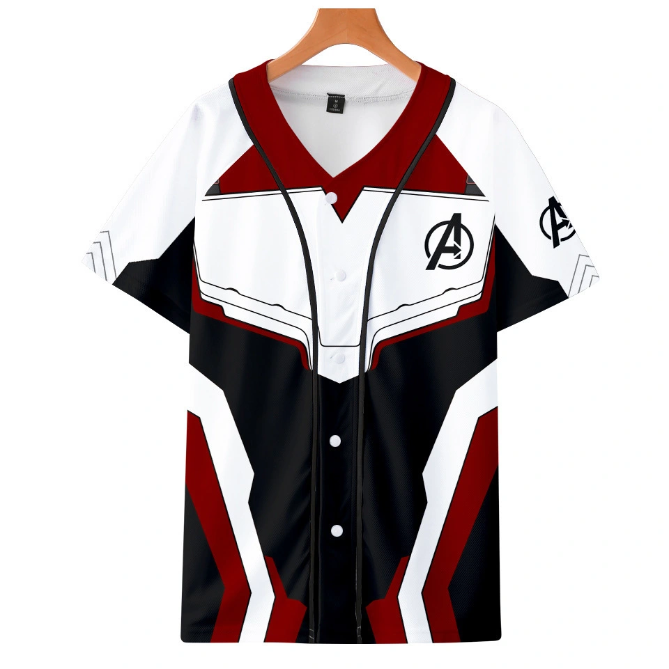 Cross-border for the Avengers Endgame Avengers 4 digital print short-sleeved baseball uniform