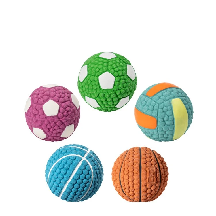 Rugby Tennis Dog Bite Sounding Ball Pet Toy