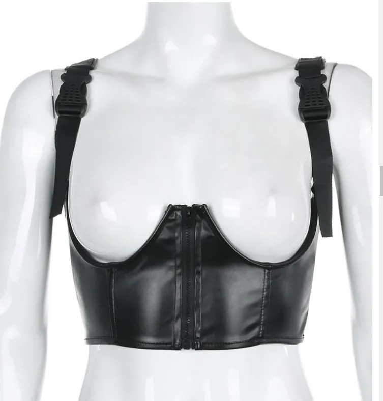 Women's Tops Women's Schoolbag Buckle Strap Waistcoat