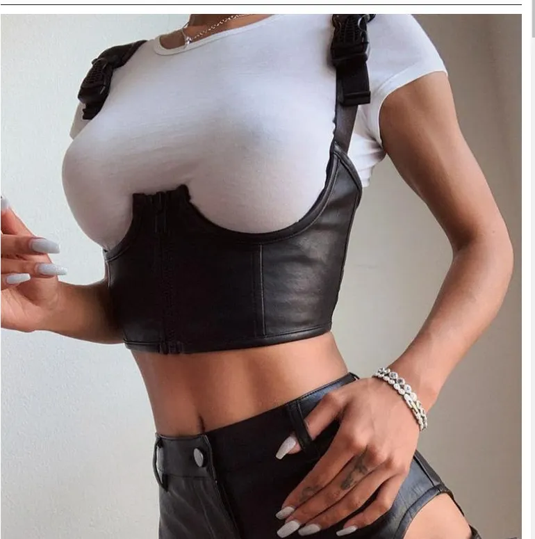 Women's Tops Women's Schoolbag Buckle Strap Waistcoat