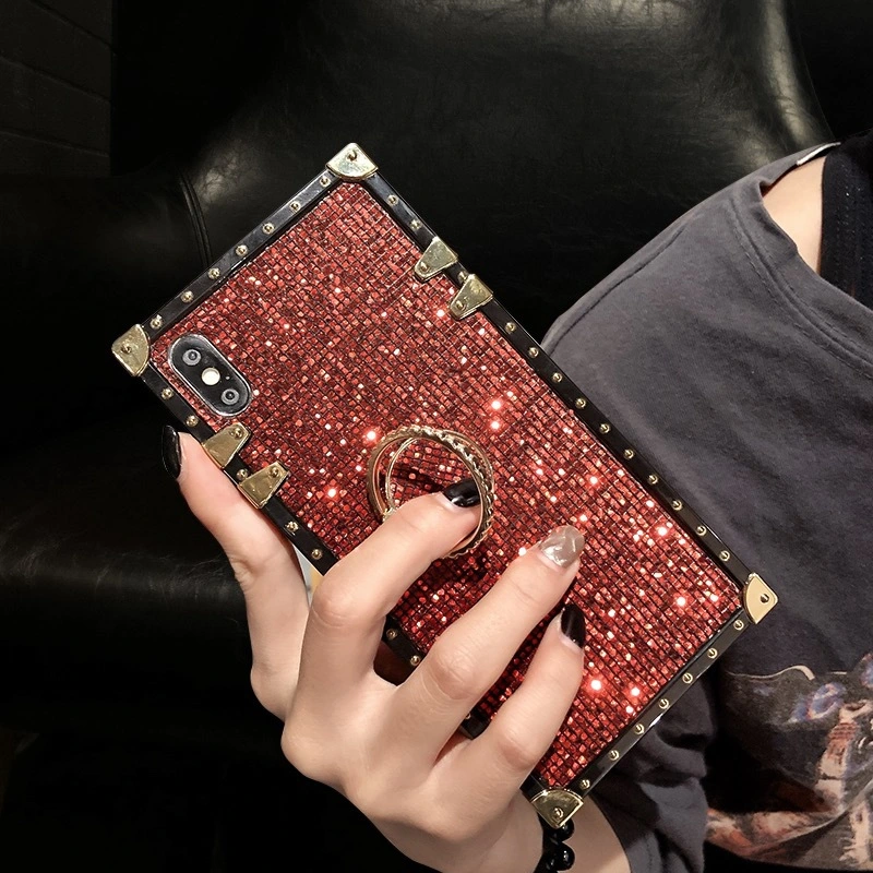 Metal Bracket Square Mobile Phone Protective Case