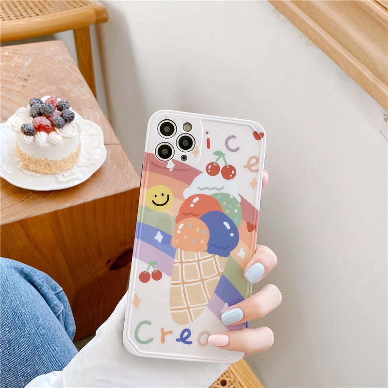 Compatible with Apple , Summer Rainbow Ice Cream Phone Case