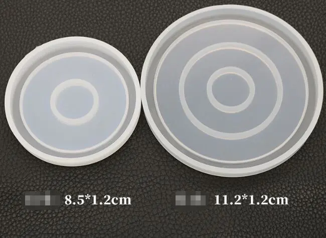 Hexagonal Heart Crystal Epoxy Flower Coaster Mould