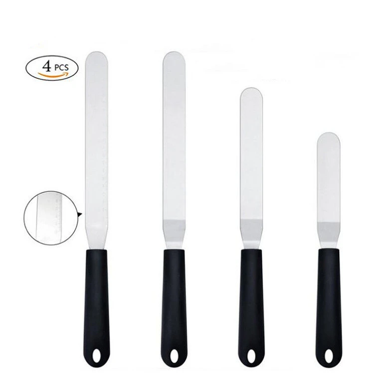 Scaled right angle cream spatula