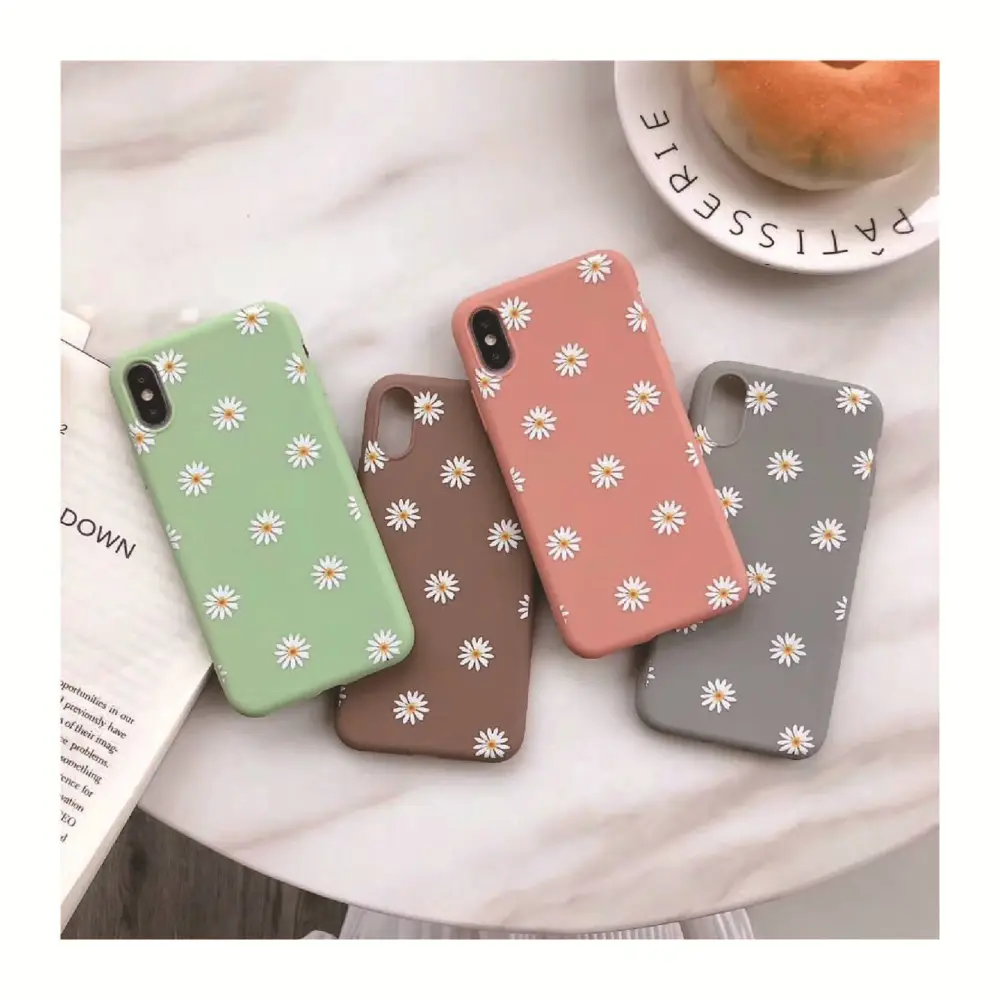 Small daisy simple and stylish mobile phone case