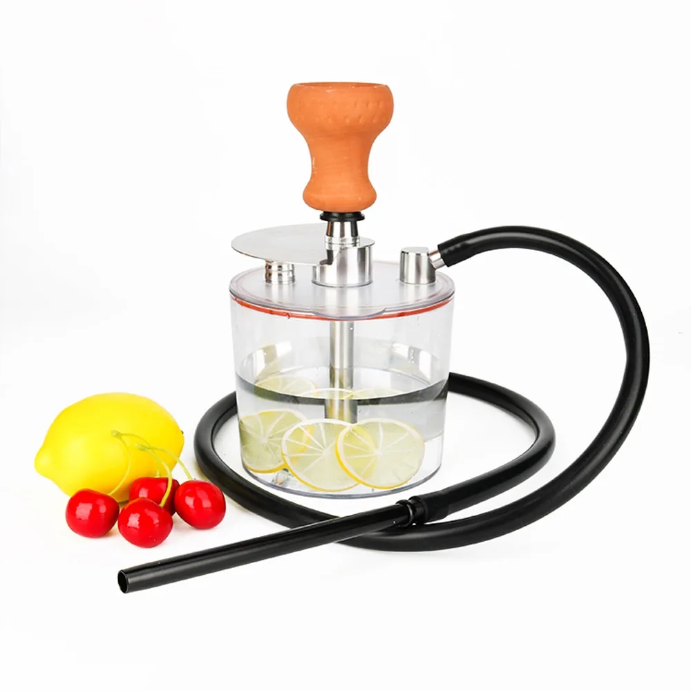 Portable acrylic hookah