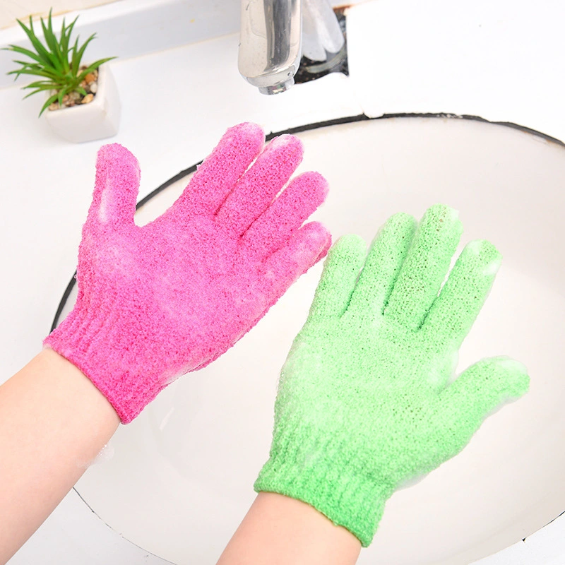 Bath towel gloves Candy color mud towel Bathroom glove bath towel