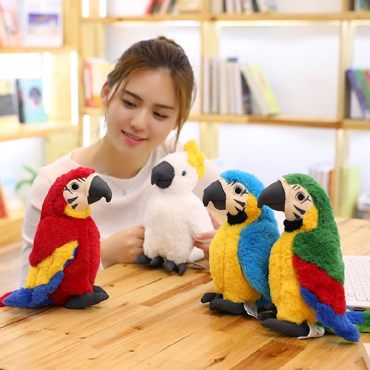 Simulation macaw plush toy