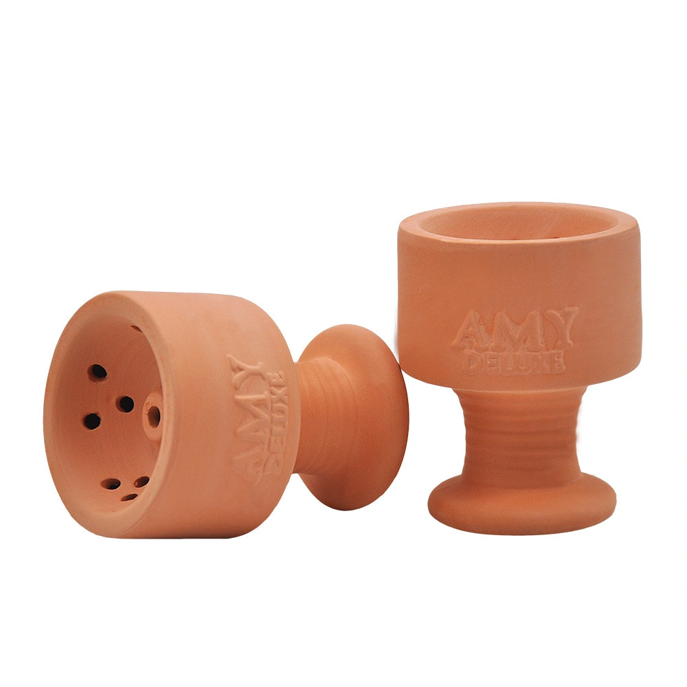 Red clay ceramic deep smoke pot