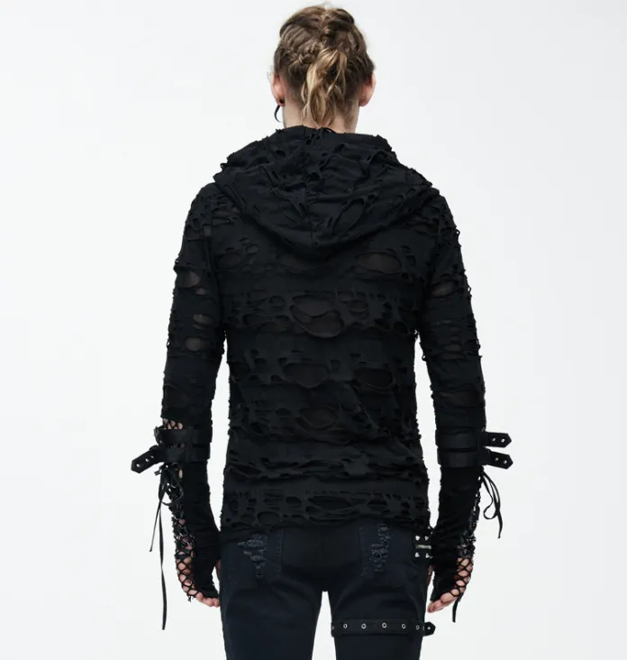 D-Floor King Steampunk Hooded Holes Shirt