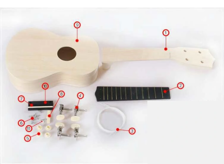 21 inch ukulele DIY handmade assembly, children's puzzle