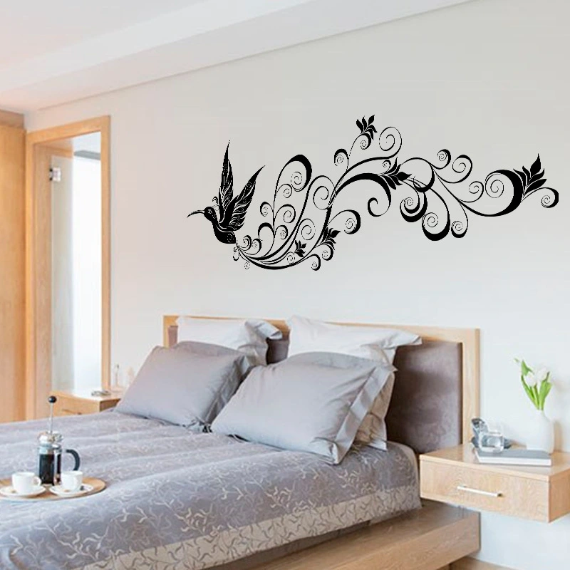 Flying bird silhouette decorative wall sticker pvc