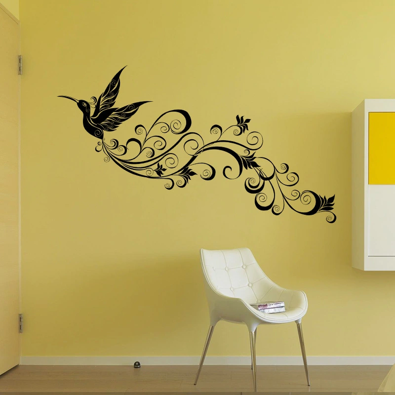 Flying bird silhouette decorative wall sticker pvc
