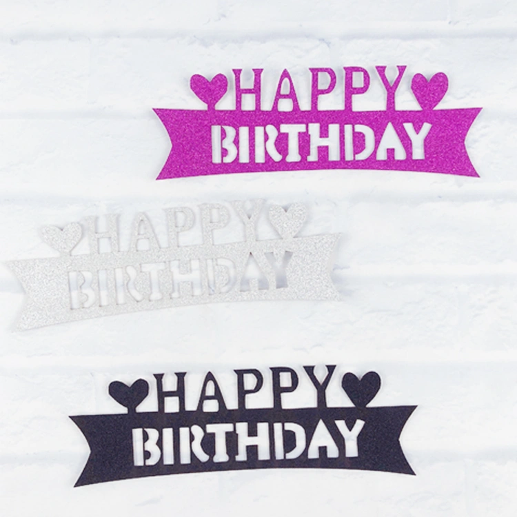 Happy birthday cake decoration card