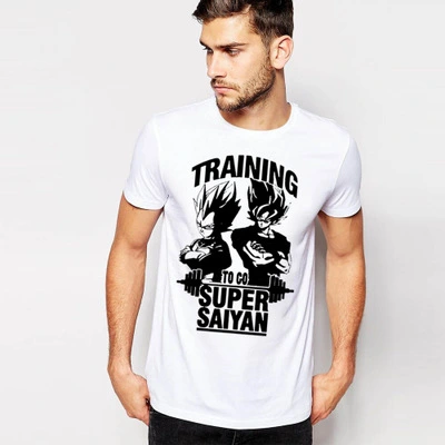 Dragon Ball Goku Men's Slim Cotton Print T-Shirt