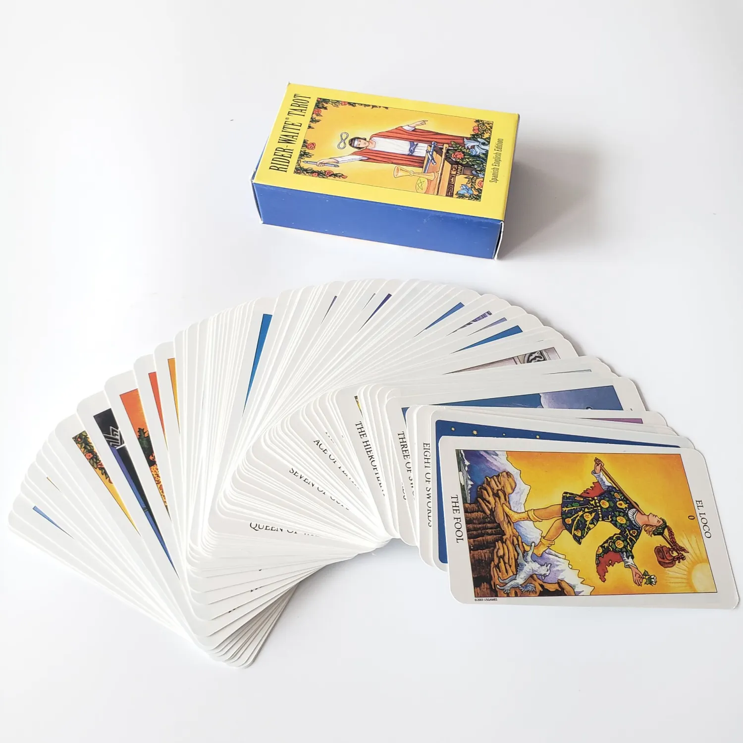 Spanish bilingual knight tarot