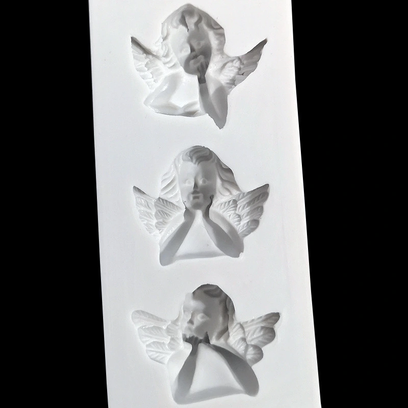 Turn the candy chocolate angel mold