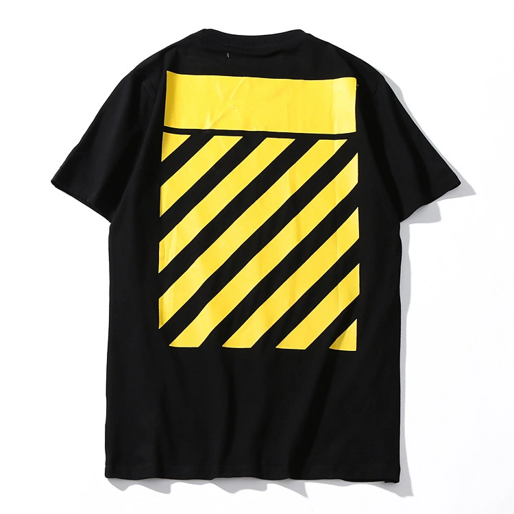 European and American street fashion OFF OW WHITE series ink painting of the Virgin religious short sleeve