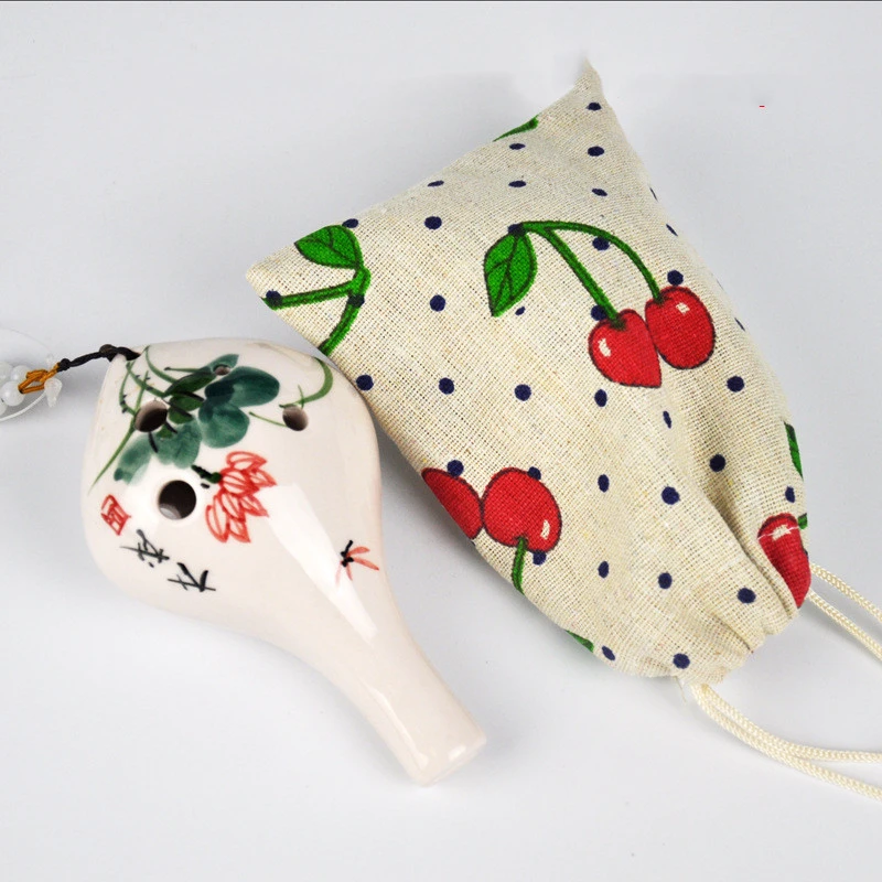 6-hole ocarina cloth bag protection bag