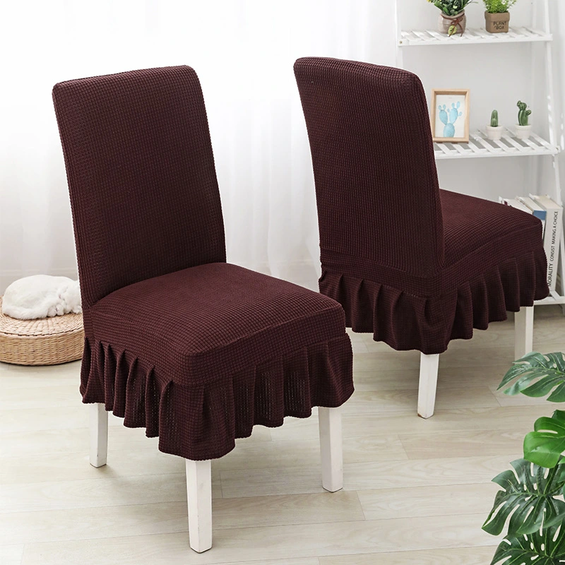 Home Nordic style chair cover one-piece stretch hotel restaurant dining chair cover stool cover simple fabric