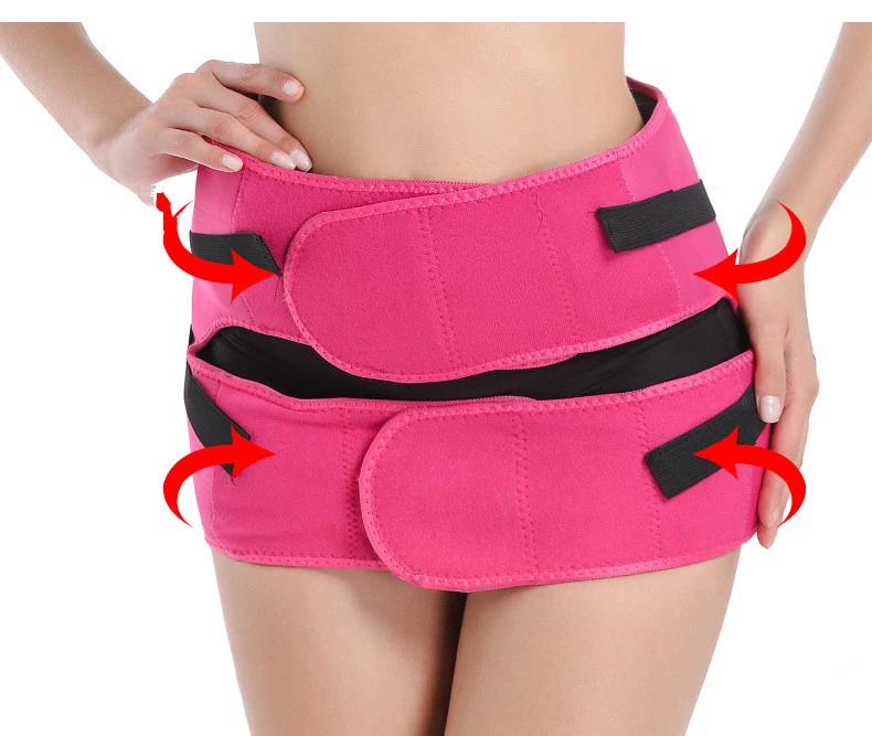 Pneumatic abdomen belt to correct and restore pelvic belt