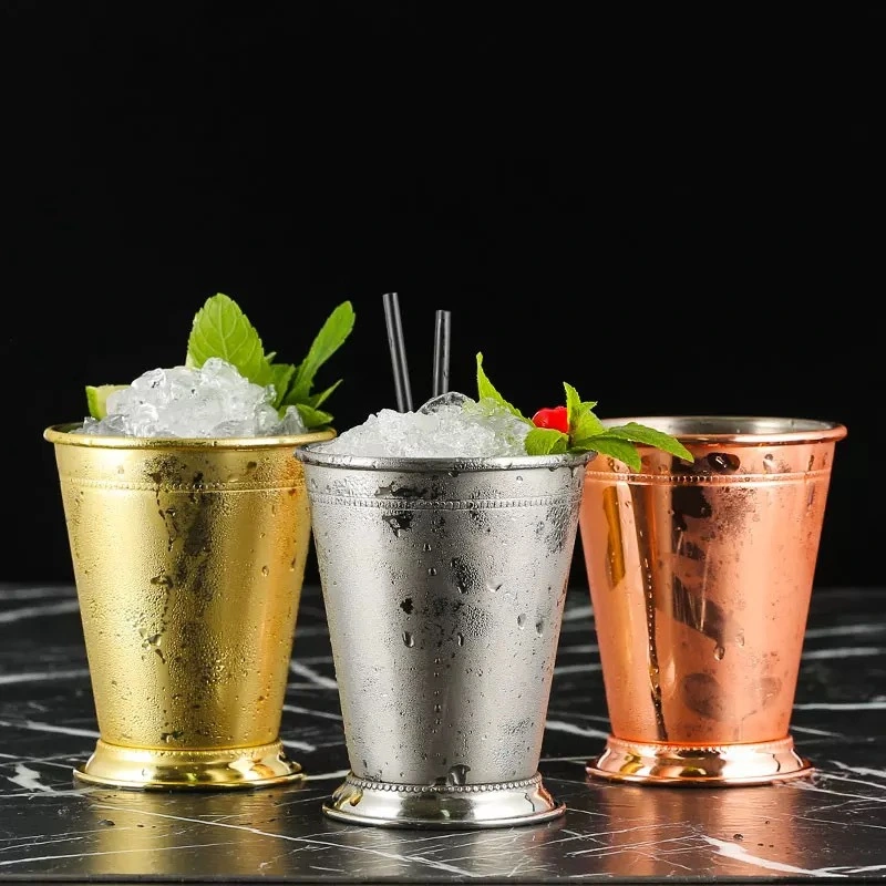 Mint cocktail metal cup stainless steel